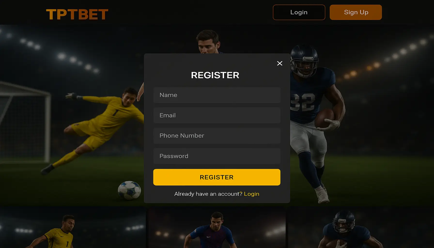 Não Perca tempo, o rRgistro na site TPTBET